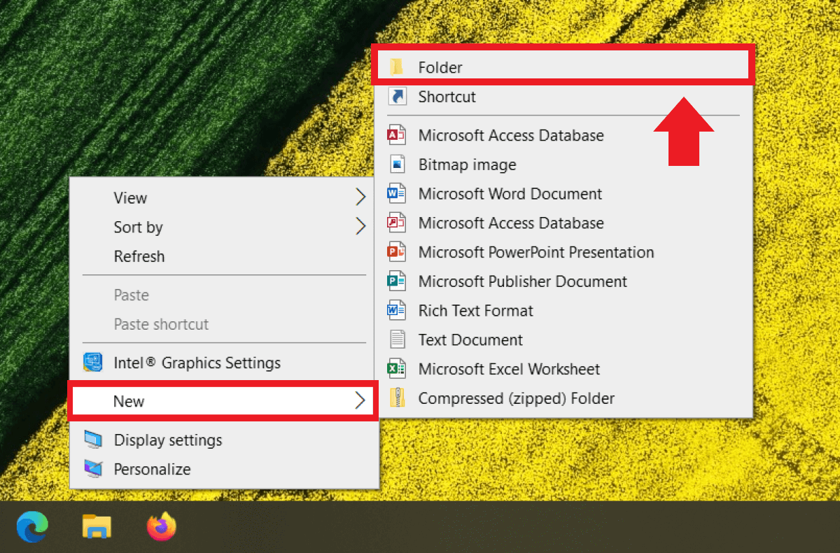 Windows 10 : sur le bureau, appelez le god mode avec « Nouveau » et « Dossier »