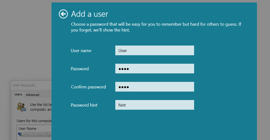 Windows 11 : ajouter des utilisateurs via la gestion des mots de passe