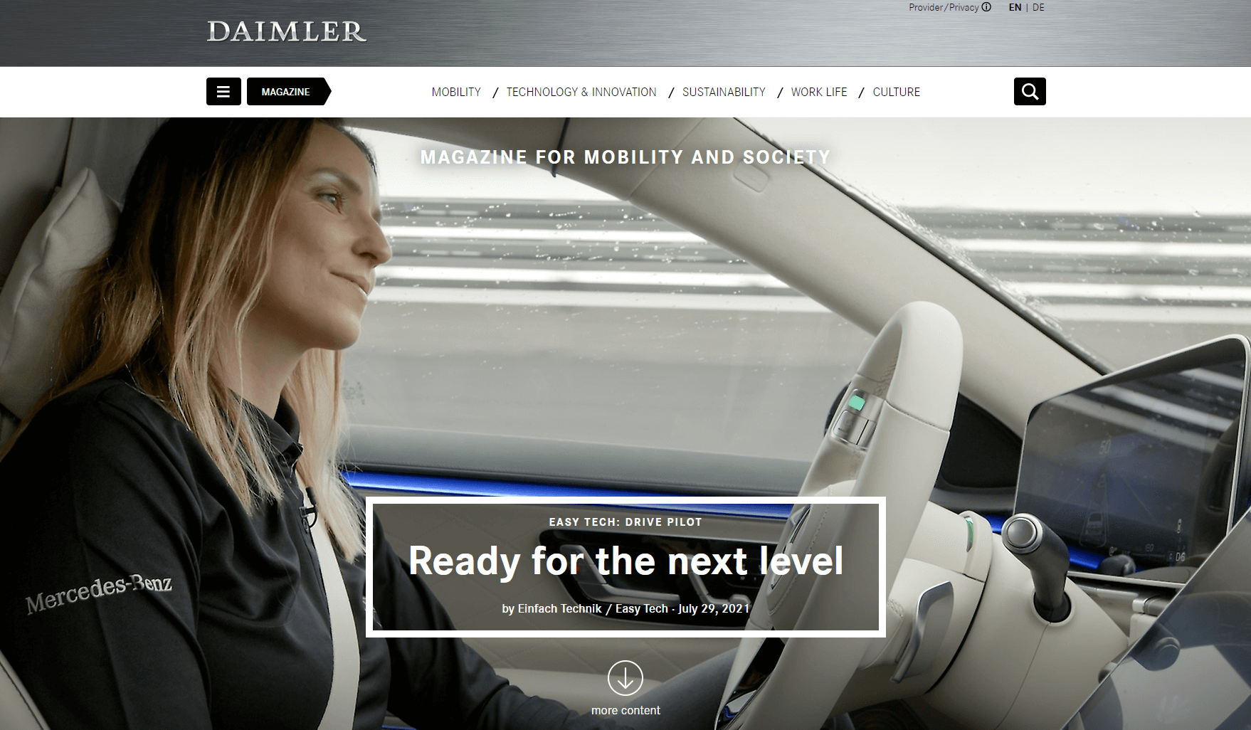 Blog Wordpress : Daimler, un exemple parmi d’autres