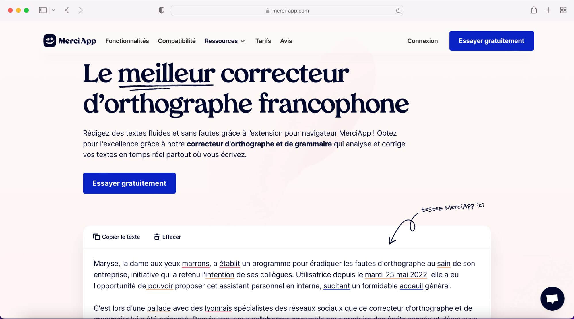 À l'Échelle du Monde, Correcteur en ruban