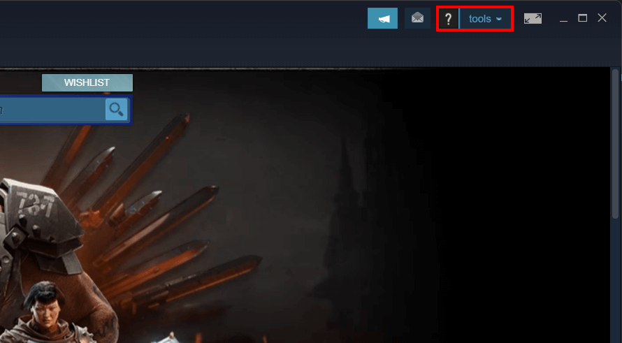 Profile menu in the Steam app Profile menu in the Steam app