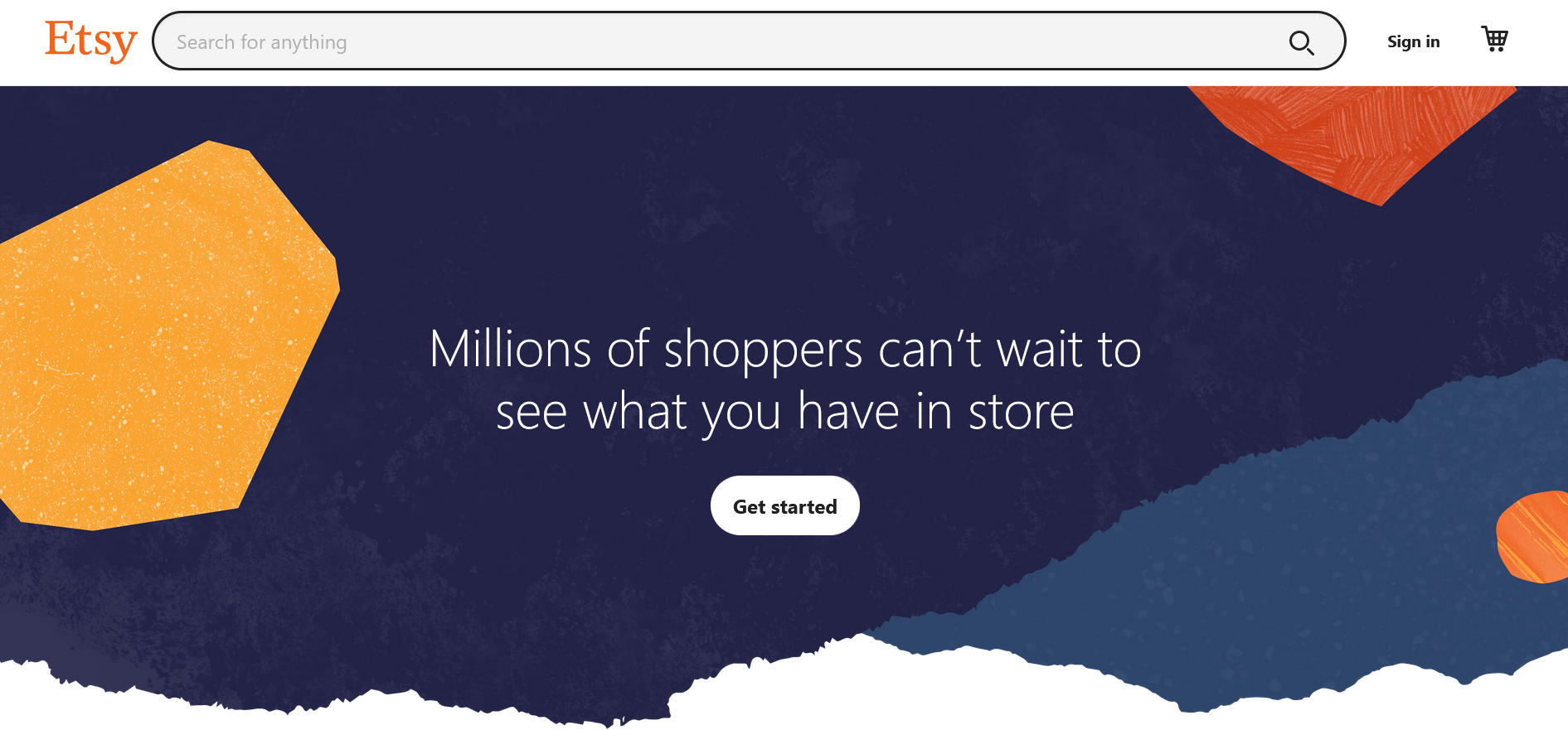 Capture d’écran de la page de présentation « Apprendre à vendre sur Etsy »