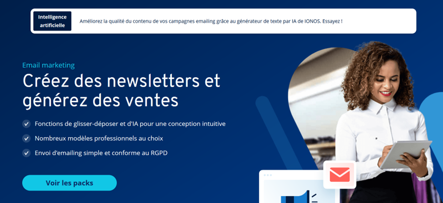 La solution d’emailing de IONOS La solution d’emailing de IONOS