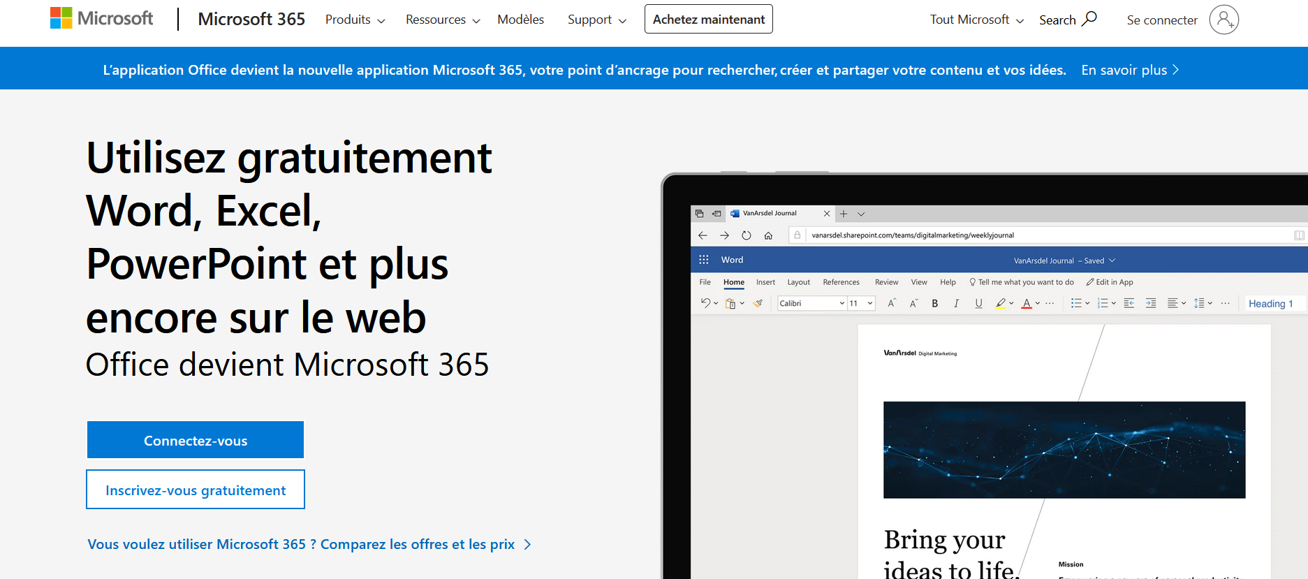 Office Word, Excel, and PowerPoint services web login page Office Word, Excel, and PowerPoint services web login page