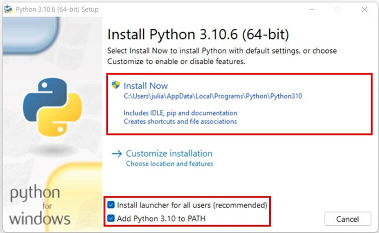 Installer Python sous Windows