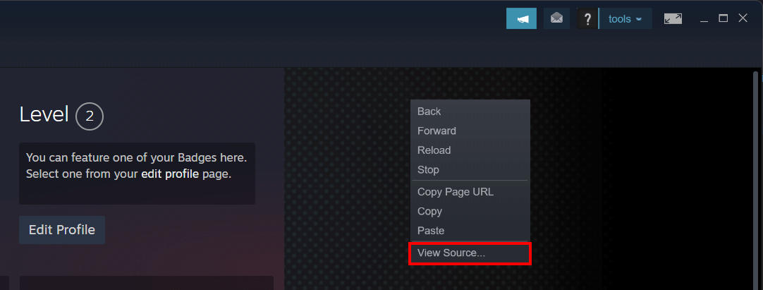 Steam application Steam application