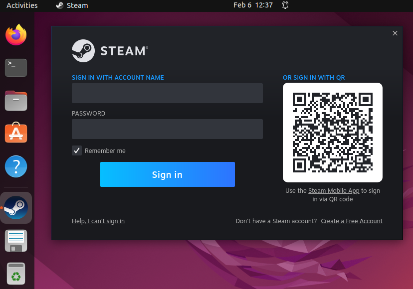 Steam Login Prompt in Ubuntu Steam Login Prompt in Ubuntu