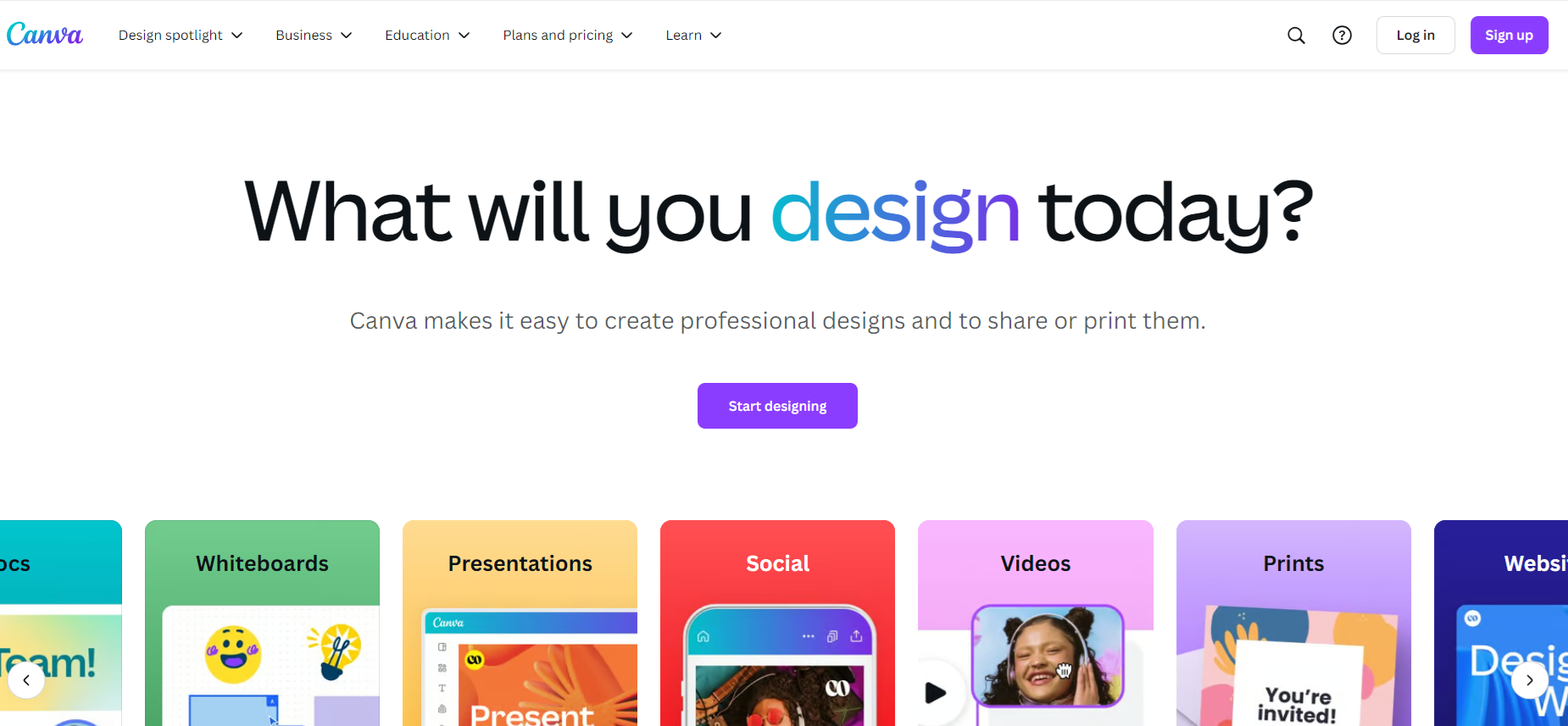 Capture d’écran du site Canva Image: Capture d’écran du site Canva