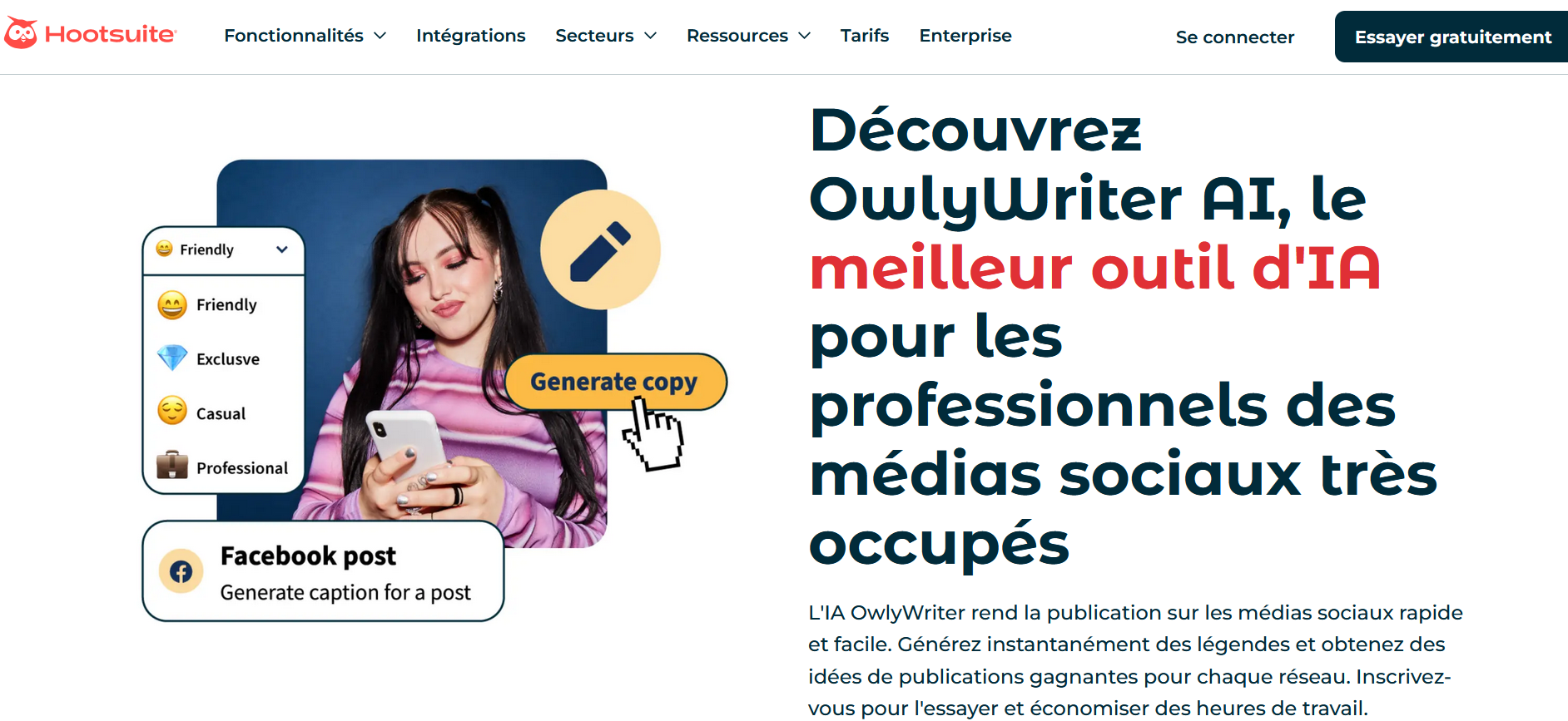 Site Web de Hootsuite Image: Site Web de Hootsuite
