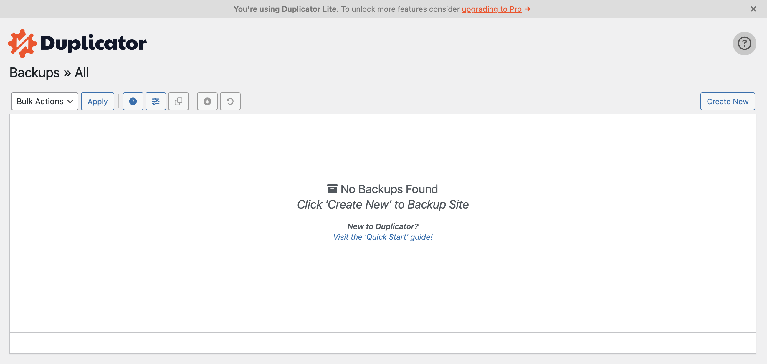 Capture d’écran de WordPress Duplicator Image: Capture d’écran de WordPress Duplicator