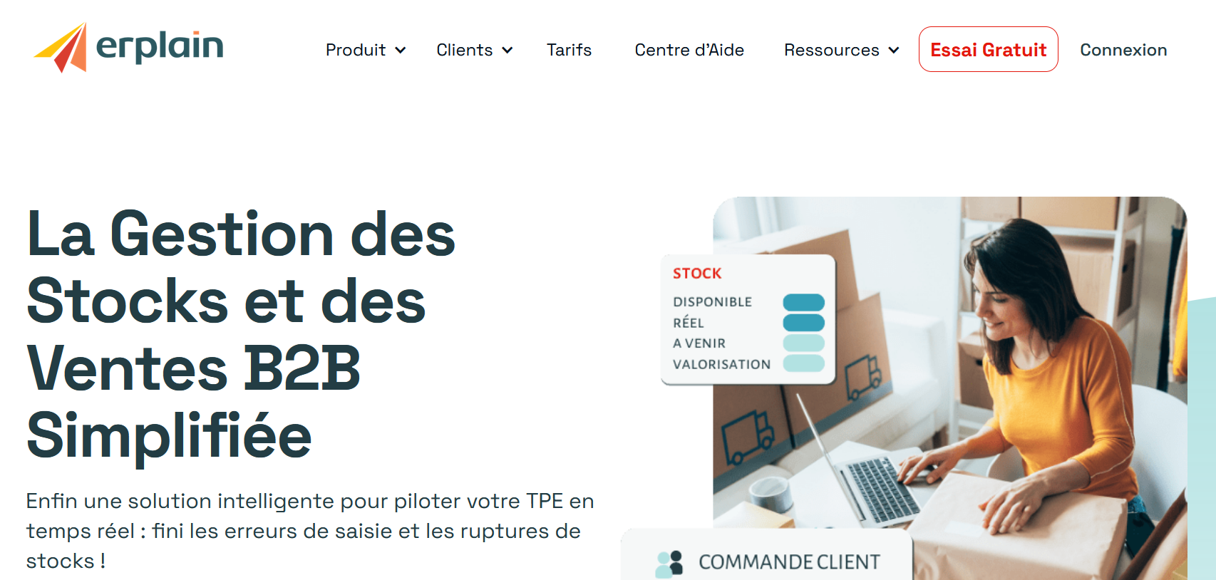 Logiciel de gestion de stock Erplain Image: Logiciel de gestion de stock Erplain