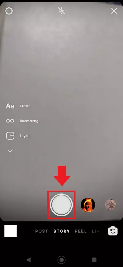 Image: L’enregistrement des photos et des vidéos se fait via le bouton blanc