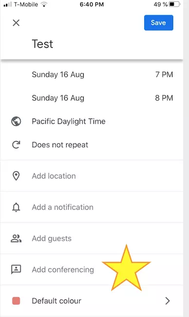 Image: Google Agenda : rendez-vous Meet