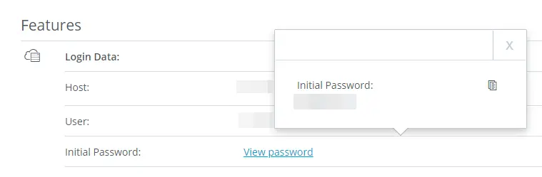 Compte client IONOS : données d’accès au serveur Image: Compte client IONOS : données d’accès au serveur