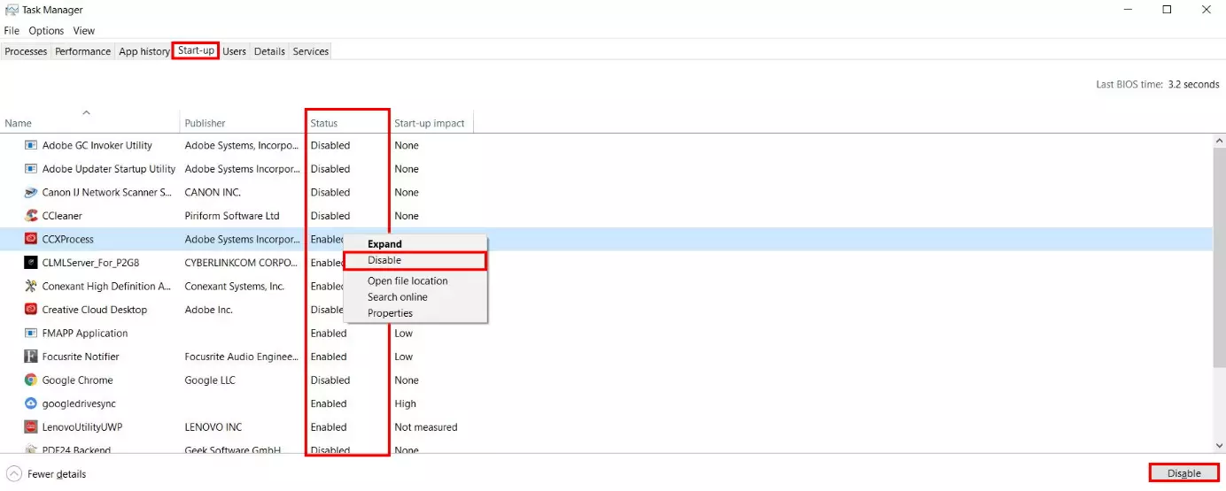 Image: Accélérer Windows 10 : désactiver le démarrage automatique des programmes