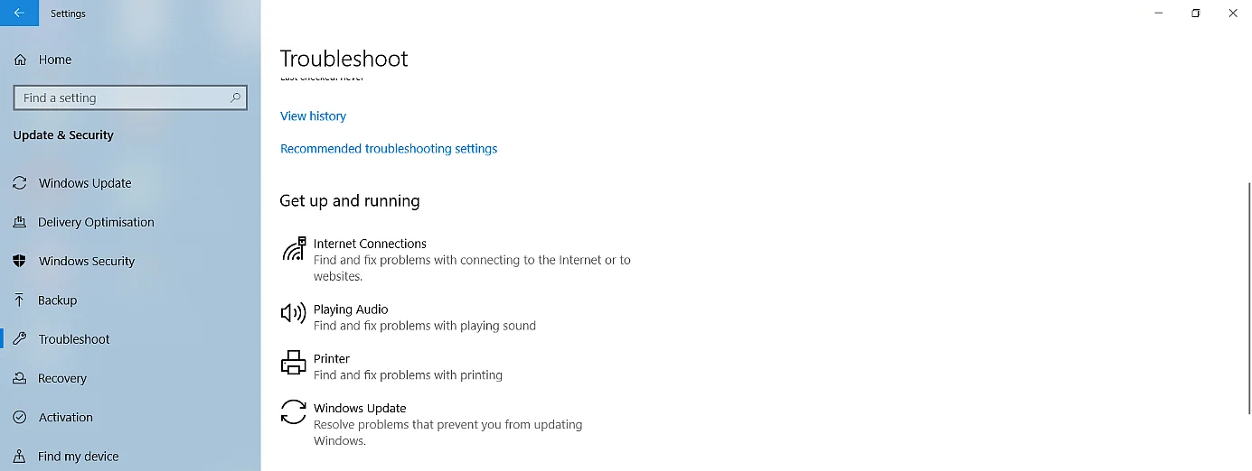 Image: Résolution des problèmes de mises à jour Windows