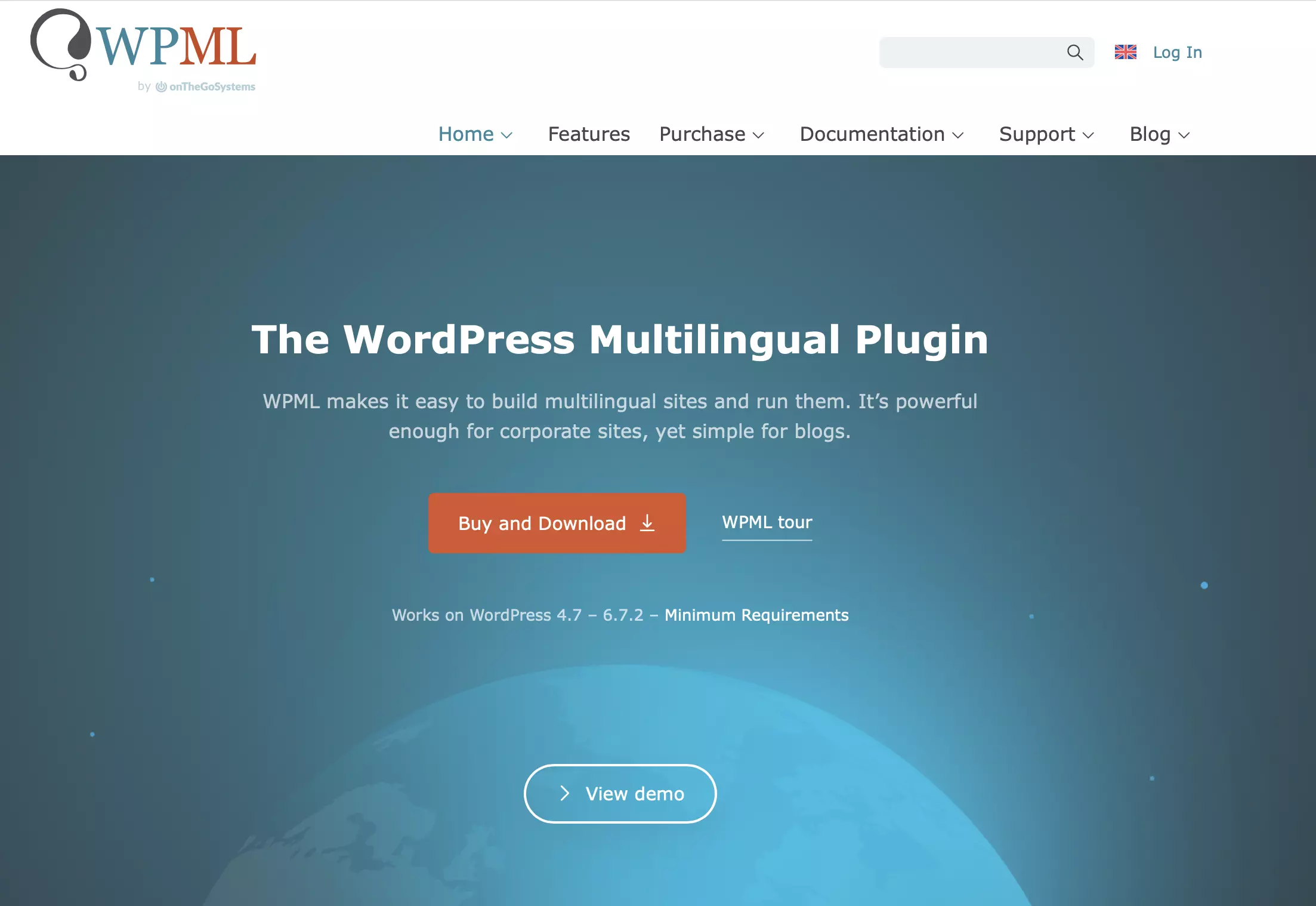 Capture d’écran du site du plugin WordPress WPML Image: Capture d’écran du site du plugin WordPress WPML