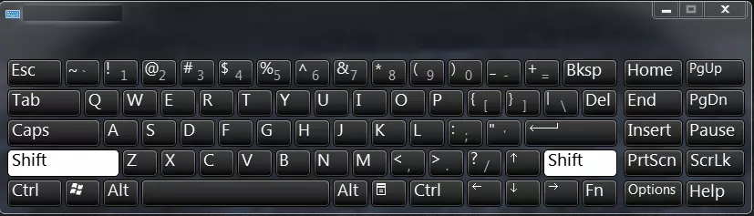 Image: Clavier : emplacement des touches majuscule