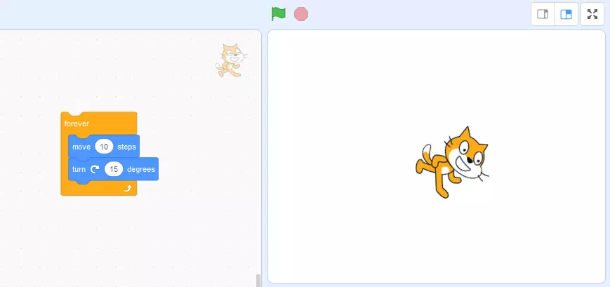 Image: Programmation graphique avec Scratch