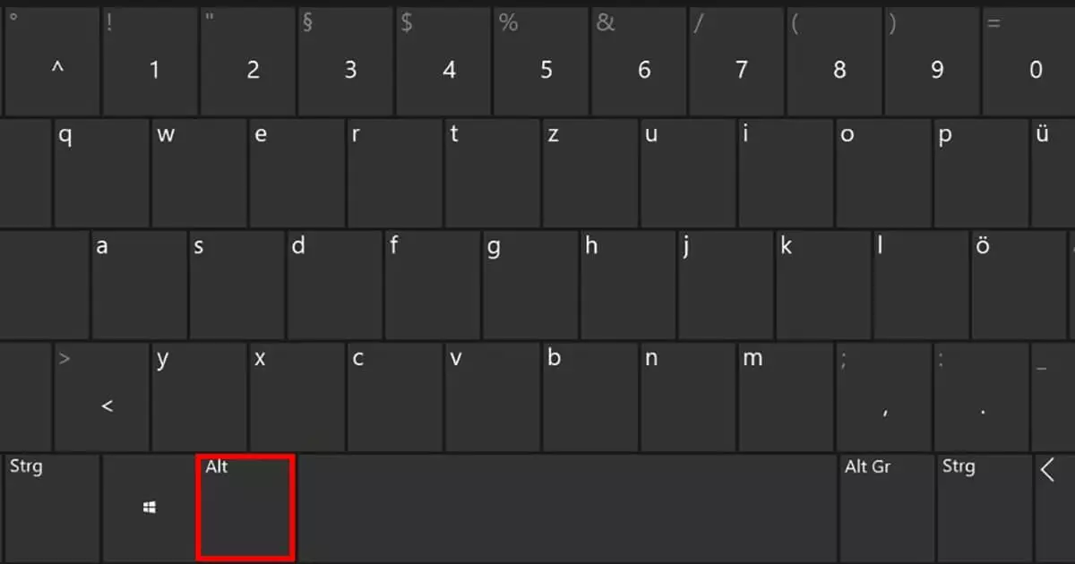 Image: Touche Alt : principales informations et combinaisons de touches