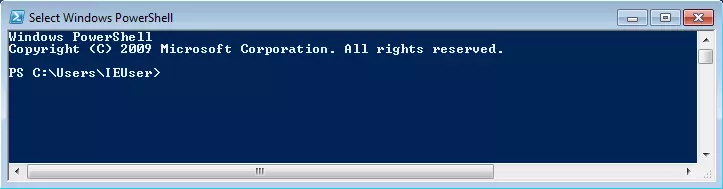 Image: Fenêtre Windows PowerShell
