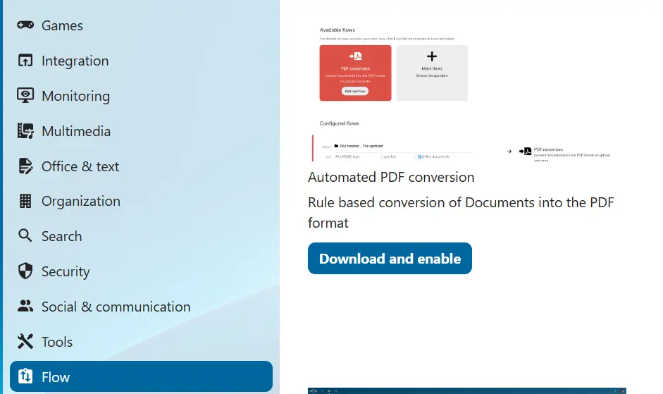 Nextcloud Store : application « Automated PDF conversion » Image: Nextcloud Store : application « Automated PDF conversion »