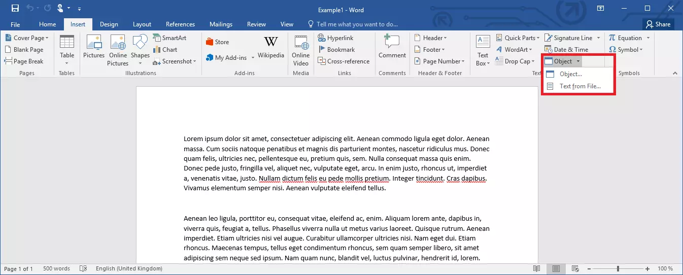 Image: Fonctionnalité permettant de fusionner plusieurs documents Word