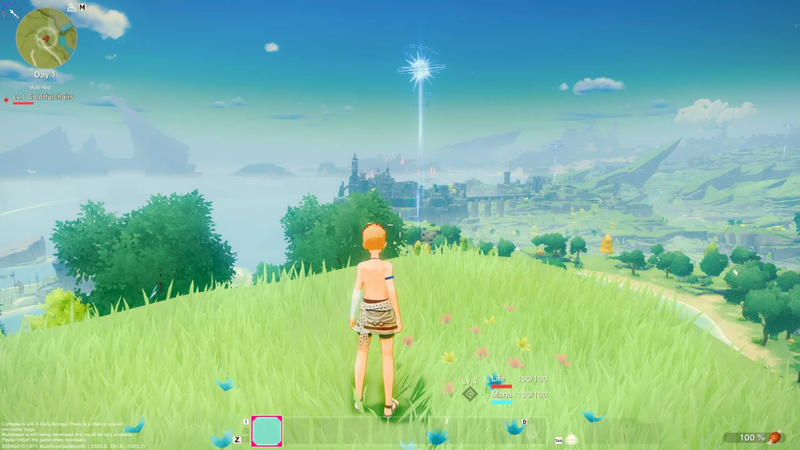 Image: Capture d’écran de l’univers de jeu de Craftopia
