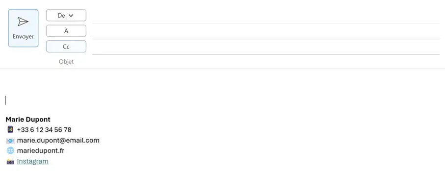 Image: Signature d&rsquo;email priv&eacute;e