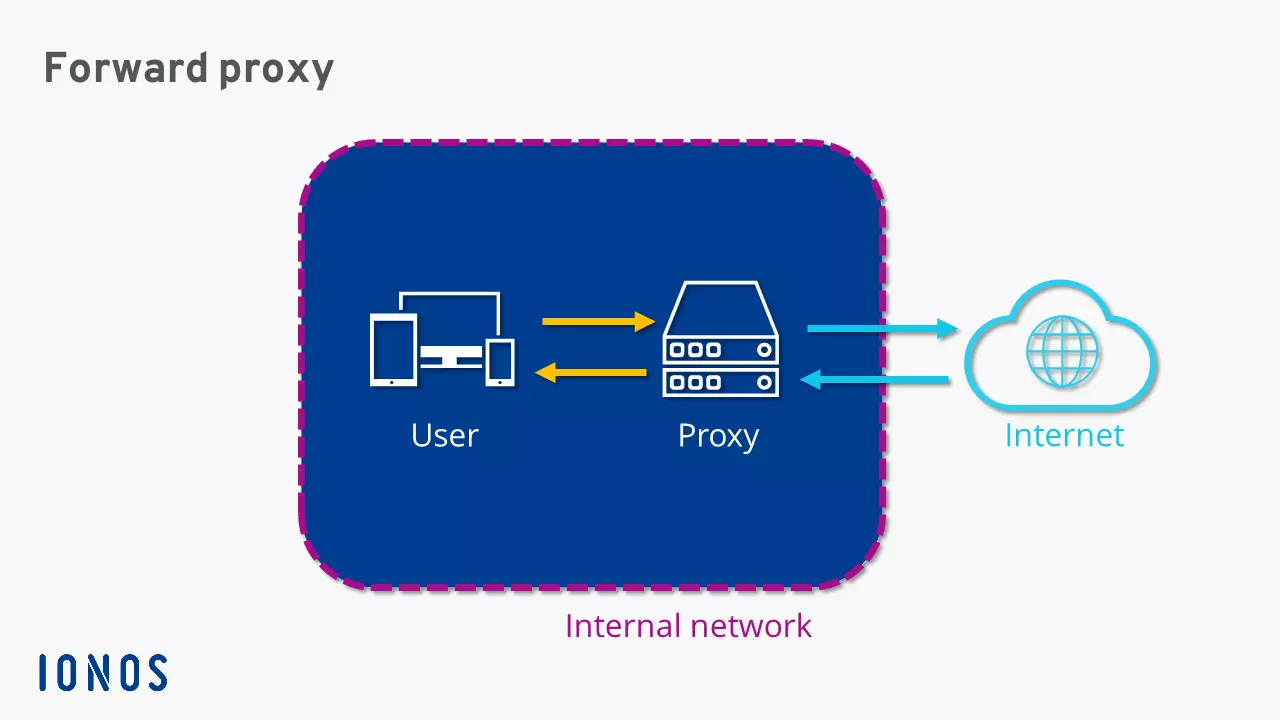 Image: Représentation schématique d’un proxy