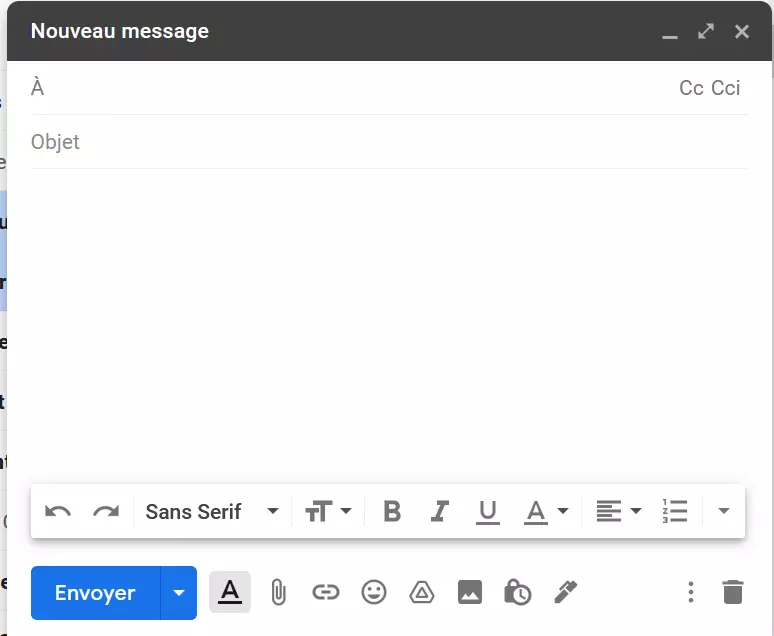 Image: Nouvel message dans Gmail