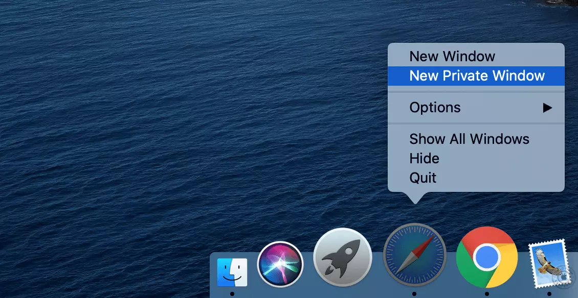 Navigation privée Safari : activer le mode sur Mac grâce au dock