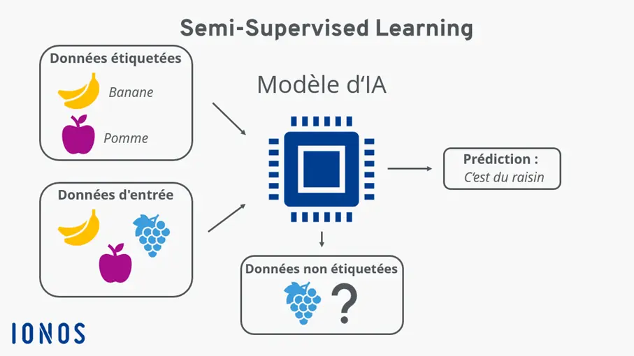 Schéma Semi-Supervised Learning Image: Schéma Semi-Supervised Learning