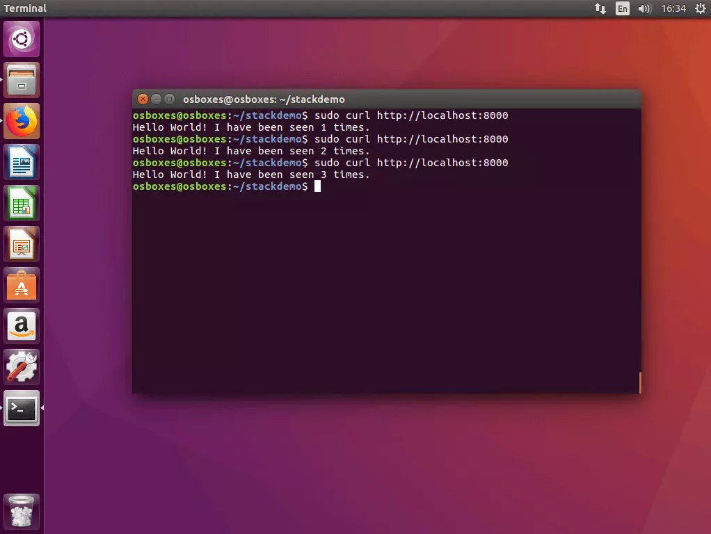 Image: La commande « curl » dans le terminal Ubuntu