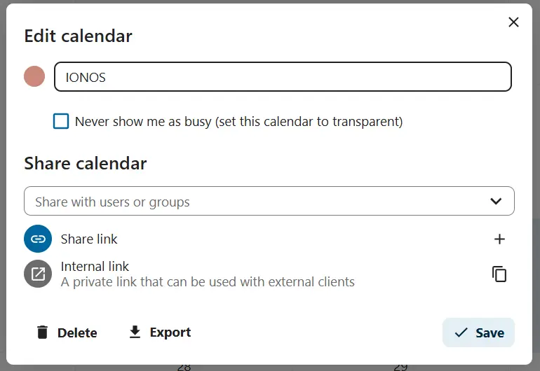 Nextcloud Calendar : modifier le calendrier Image: Nextcloud Calendar : modifier le calendrier
