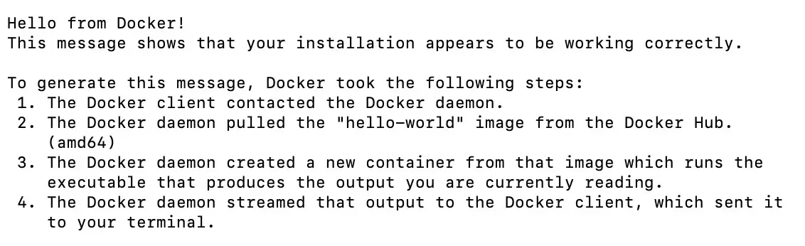 Image: Hello World de Docker