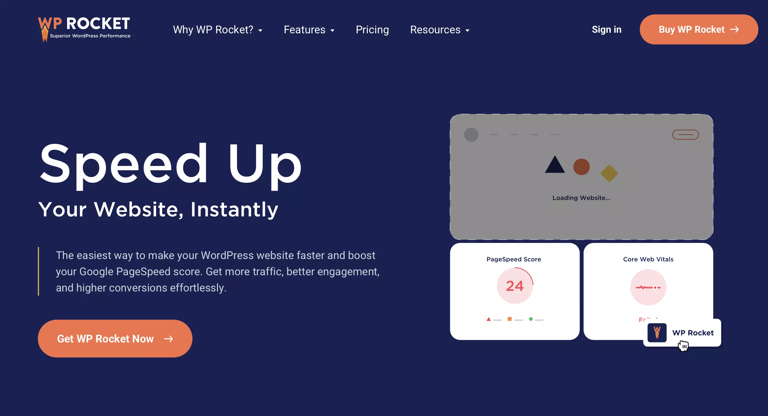 Site Internet du plugin WordPress Premium WP Rocket Image: Site Internet du plugin WordPress Premium WP Rocket
