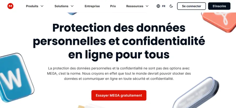 MEGA : capture d’écran du site Web Image: MEGA : capture d’écran du site Web