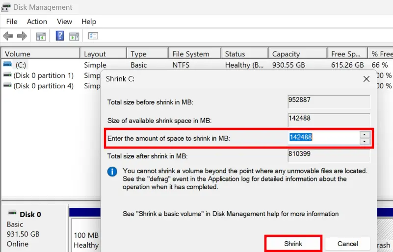 Gestion des disques sous Windows 11 Image: Gestion des disques sous Windows 11