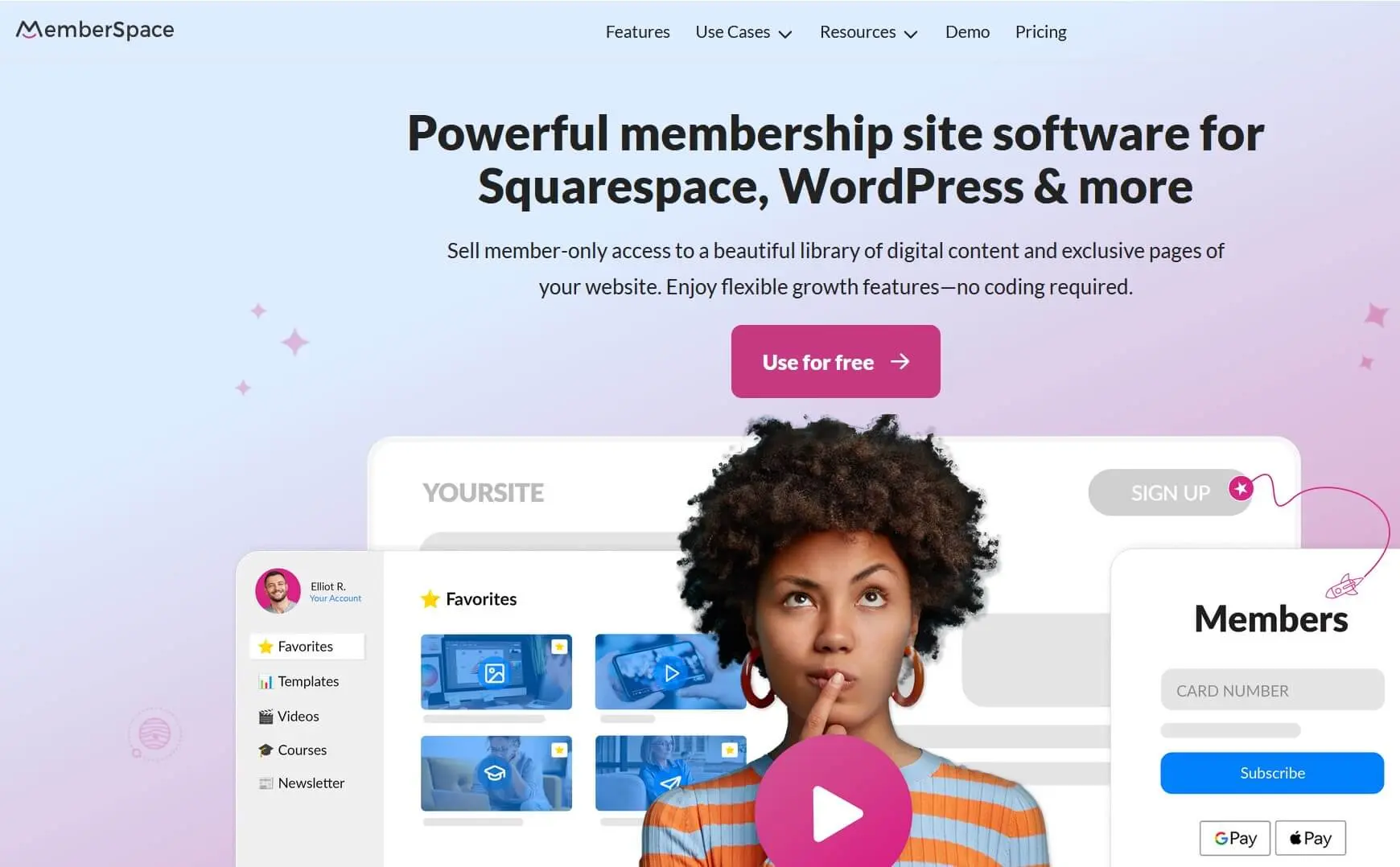 Image: Capture d&rsquo;&eacute;cran du site Web de MemberSpace