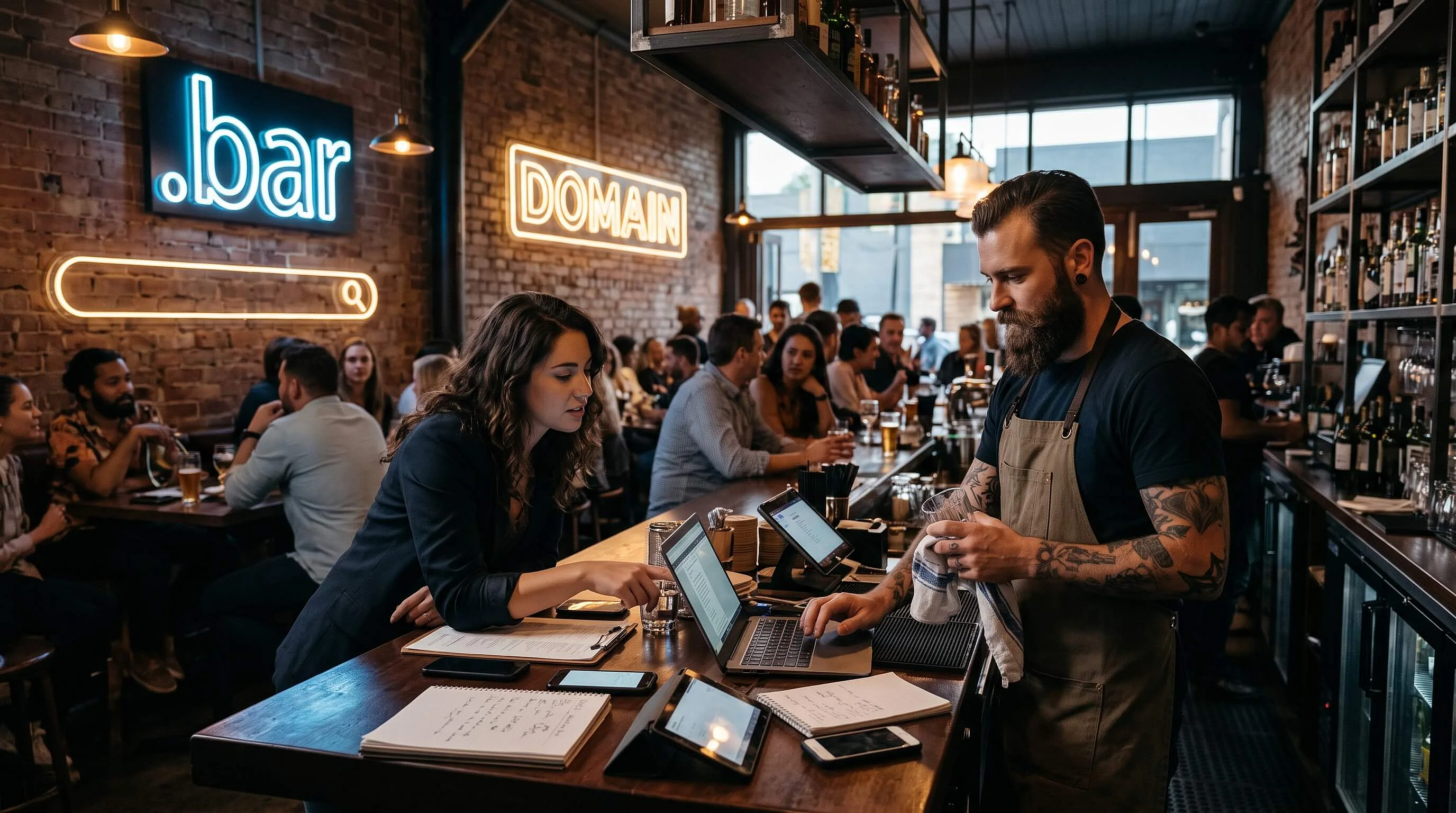 Image: Bar domain : trouver le suffixe d’adresse Internet idéal pour un bar