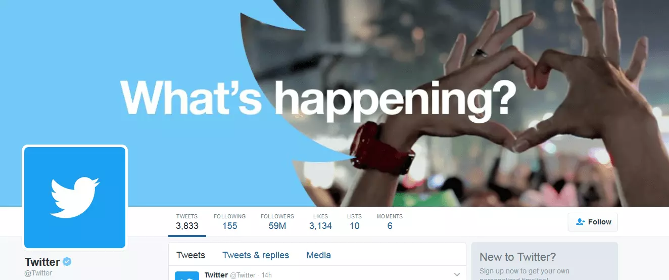 Image: Site Internet de Twitter