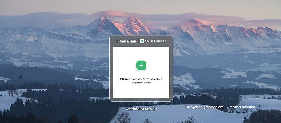 Service suisse de partage de fichiers SwissTransfer Image: Service suisse de partage de fichiers SwissTransfer