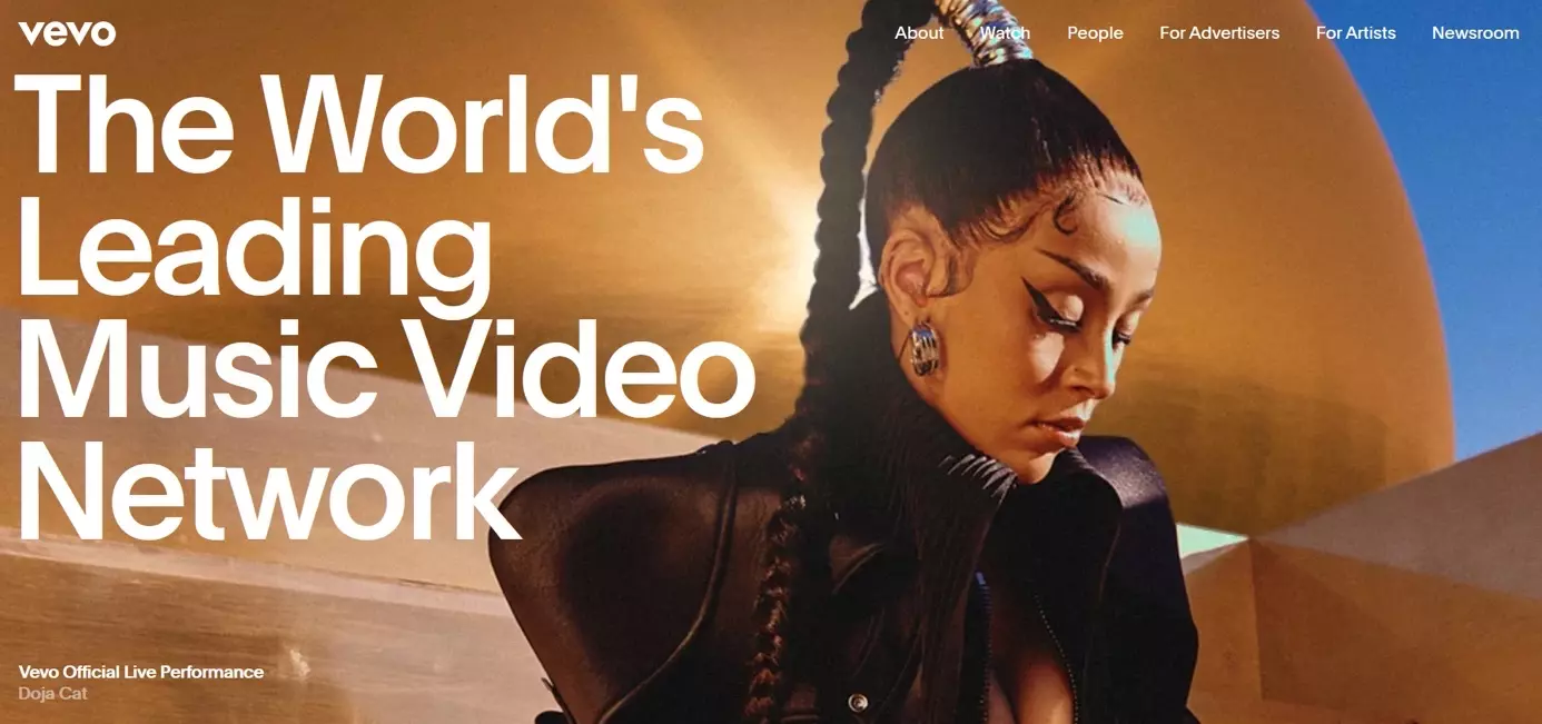 Image: Capture d’écran du site Vevo