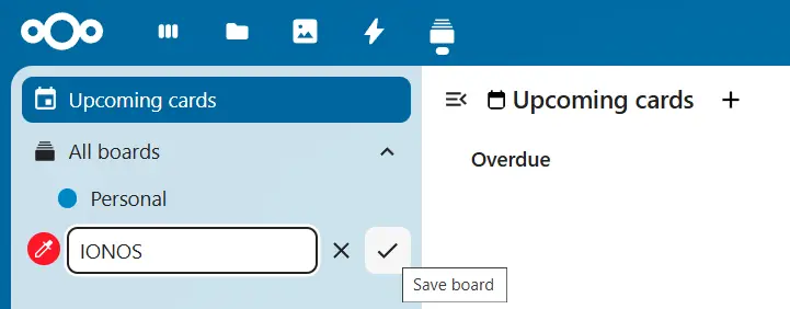 Sauvegarder le tableau dans Nextcloud Deck Image: Sauvegarder le tableau dans Nextcloud Deck