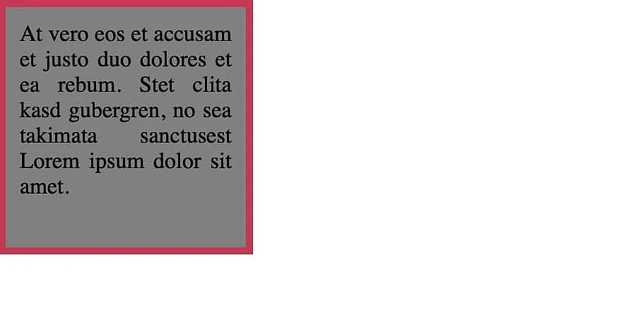 Boîte de contenu avec padding et border Image: Boîte de contenu avec padding et border