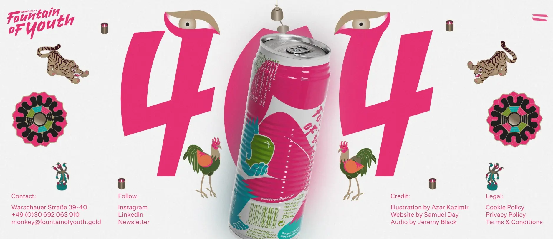 Page d’erreur 404 de Fountain of Youth Image: Page d’erreur 404 de Fountain of Youth