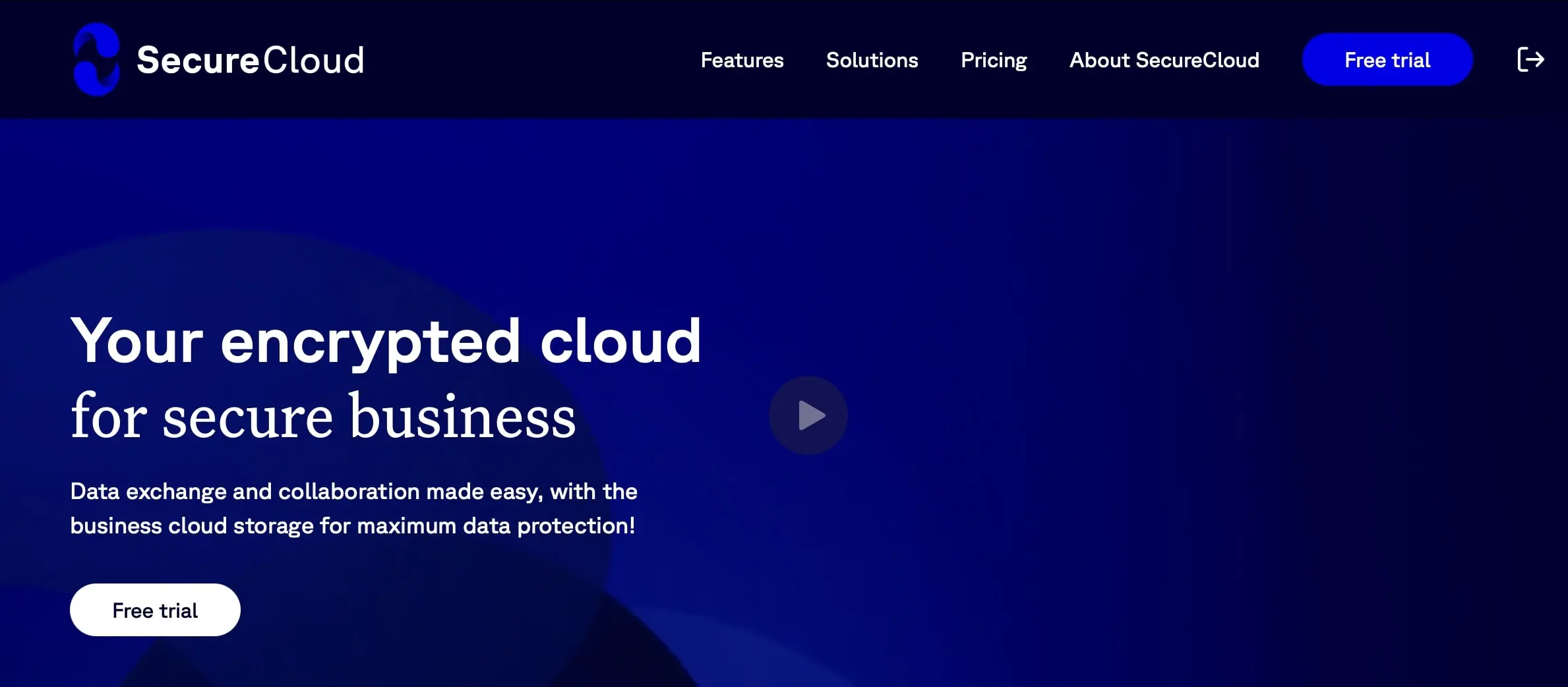 Image: Secure Cloud: site Web