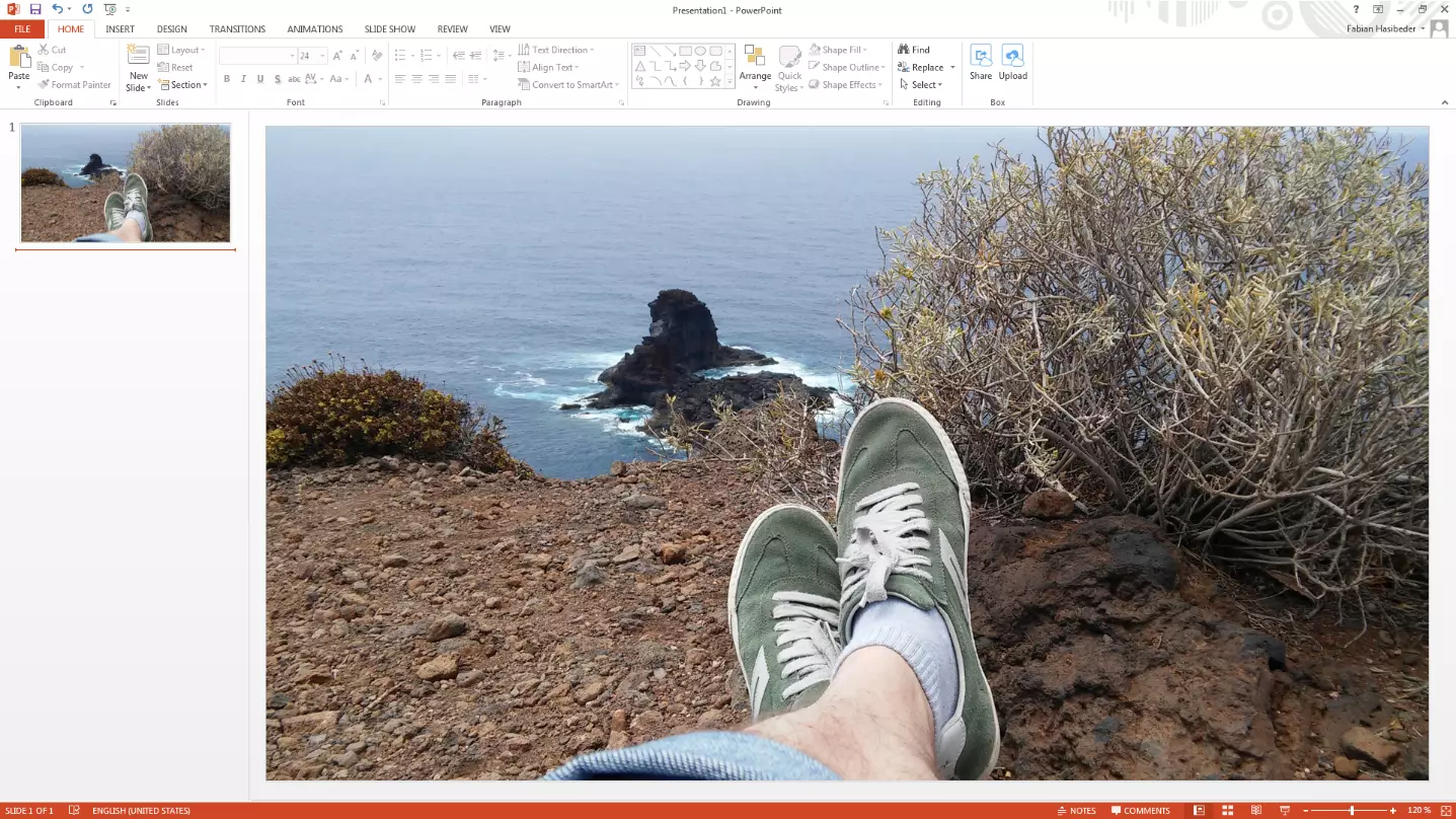 Image: Arrière-plan sur PowerPoint