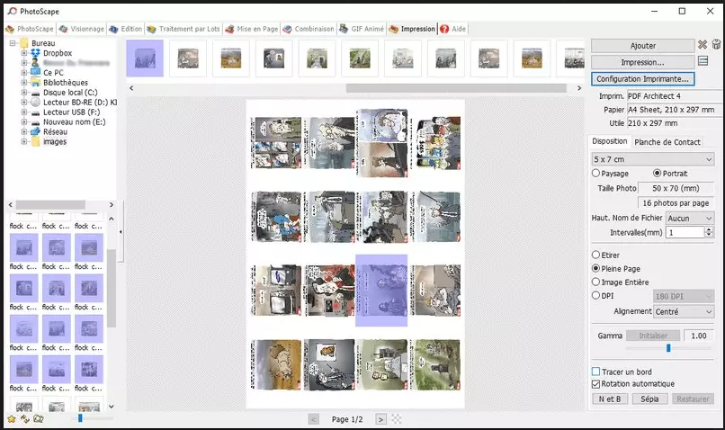 Image: Capture d’écran de l’éditeur de Photoscape